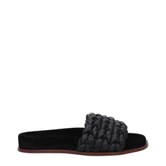Chloé Black Leather Slippers