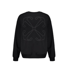 Off-White Black Cotton Sweatshirt