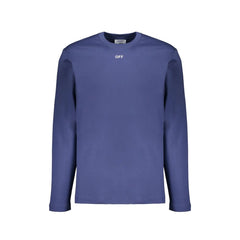Off-White Blue Cotton T-Shirt