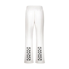 Off-White White Cotton Casual Pants