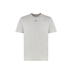 Off-White Gray Cotton T-Shirt