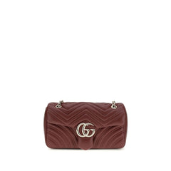 Gucci Bordeaux Calf Leather Bos Taurus Shoulder Bag