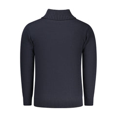 Rifle "Blue Acrylic Men Sweater Turtleneck"