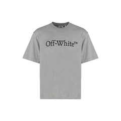 Off-White Gray Cotton T-Shirt