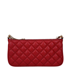 Versace Red Leather Crossbody Bag