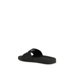 Balenciaga Black Rubber Slippers