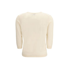 Allude Cream Cashmere Cashmere Sweater