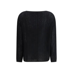 Allude Black Cashmere Cashmere Sweater