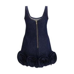 Self-Portrait Blue Cotton Casual Dress