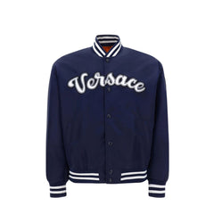 Versace Blue Nylon Bomber