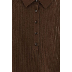 Allude Brown Cashmere Sweatshirt