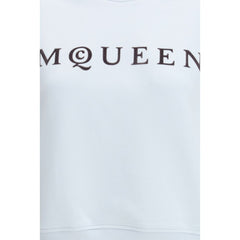 Alexander McQueen Light Blue Cotton Sweatshirt