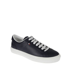 Moncler Blue Calfskin Low Top Sneakers