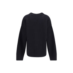 Ami Paris Black Fleece Wool Cardigan