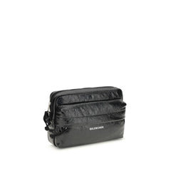Balenciaga Black Lamb Ovis Aries Aries Shoulder Bag