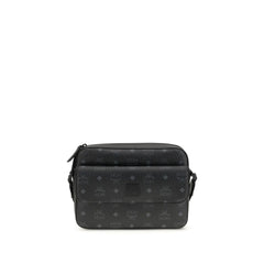 MCM Black Fabric Shoulder Bag