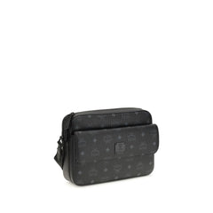 MCM Black Fabric Shoulder Bag