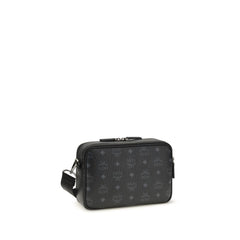 MCM Black Fabric Shoulder Bag