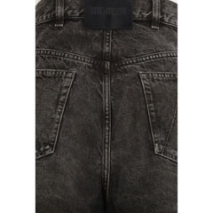 The Attico Black Cotton High-Waisted Jean