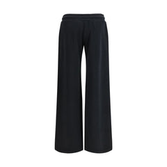 Off-White Black Cotton Casual Pants