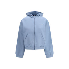 Balenciaga Light Blue Cotton Sweatshirt