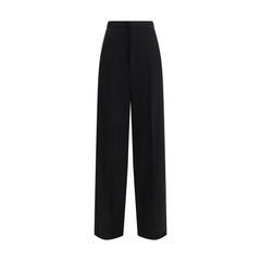 Balenciaga Black Cotton Dress Pants