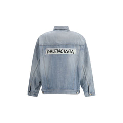 Balenciaga Light Blue Cotton Denim Jacket