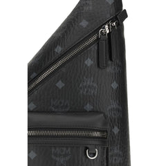 MCM Black Fabric Shoulder Bag