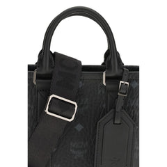 MCM Black Fabric Shoulder Bag