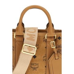 MCM Brown Fabric Shoulder Bag