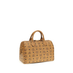 MCM Brown Fabric Handbag