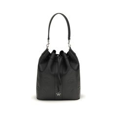 MCM Black Calf Leather Bos Taurus Backet Bag