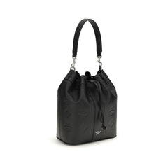 MCM Black Calf Leather Bos Taurus Backet Bag