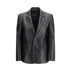 Balenciaga Black Leather Jacket