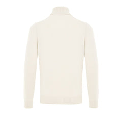 Gran Sasso White Wool Turtleneck