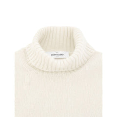Gran Sasso White Wool Turtleneck