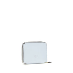 PINKO Light Blue Calf Leather Bos Taurus Wallet