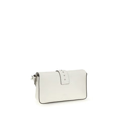 PINKO White Leather Shoulder Bag