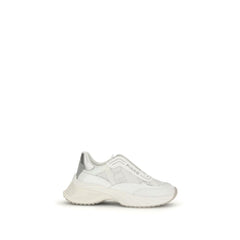 PINKO White Calf Leather Bos Taurus Chunky Sneakers