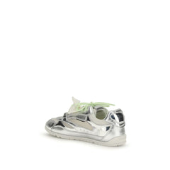 PINKO Silver Polyamide Athletic Sneakers