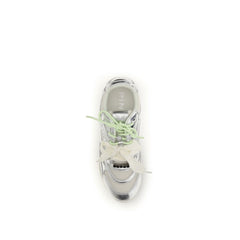 PINKO Silver Polyamide Athletic Sneakers