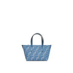 Fendi Blue Cotton Handbag
