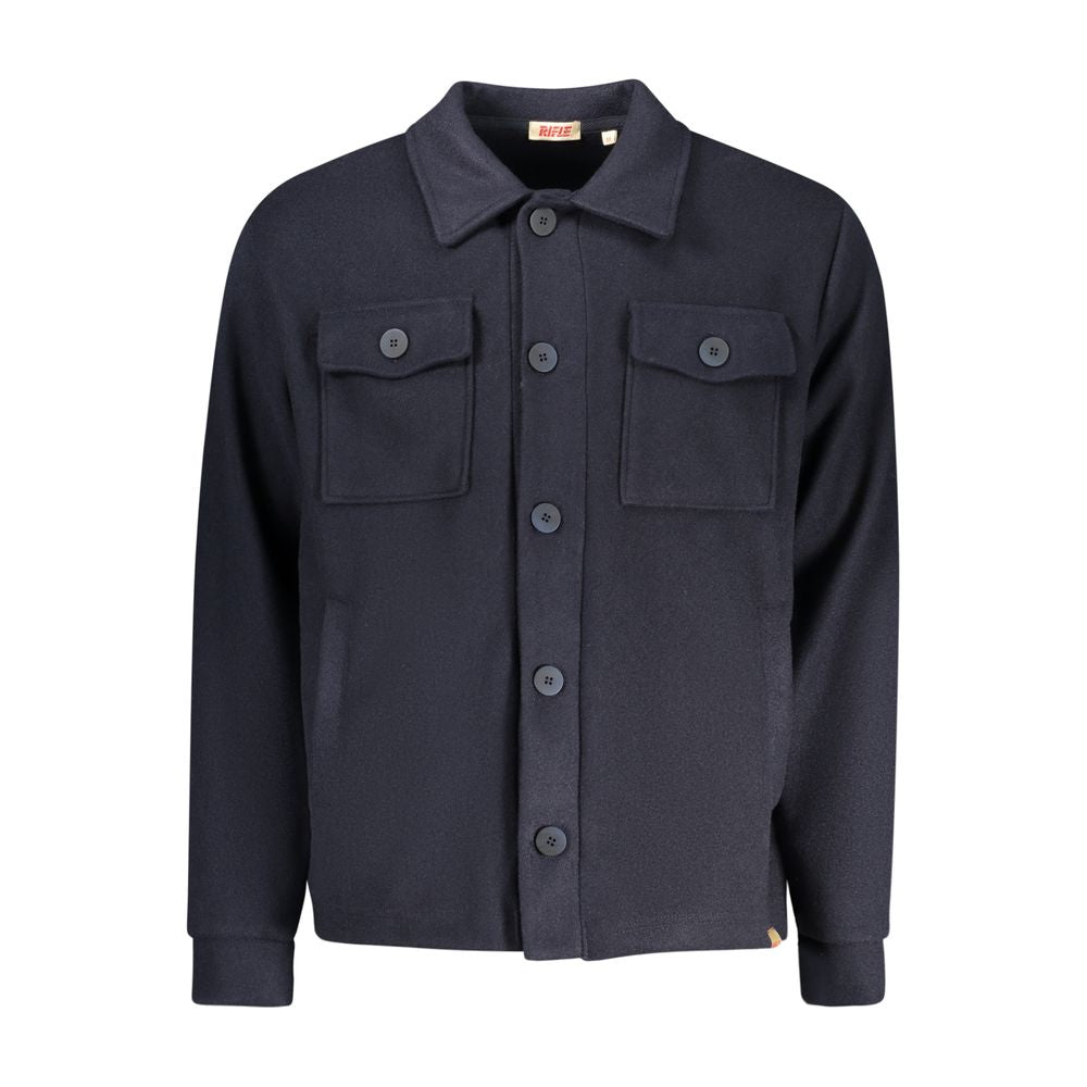 Rifle Blue Cotton Men's Shirt