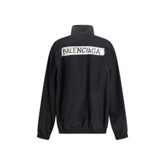Balenciaga Black Cotton Shell Jacket