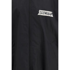 Balenciaga Black Cotton Shell Jacket