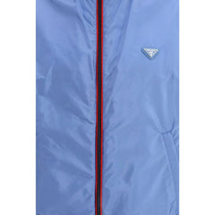 Prada Light Blue Recycled Polyamide Shell Jacket