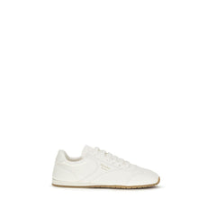 Prada Beige Lamb Ovis Aries Aries Low Top Sneakers