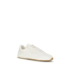 Prada Beige Lamb Ovis Aries Aries Low Top Sneakers