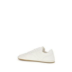 Prada Beige Lamb Ovis Aries Aries Low Top Sneakers