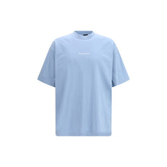 Balenciaga Light Blue Cotton T-Shirt